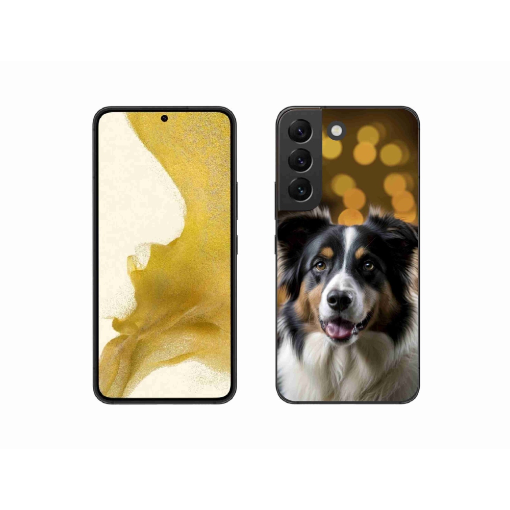 Gélový kryt mmCase na Samsung Galaxy S22 5G - usmievavý austrálsky ovčiak