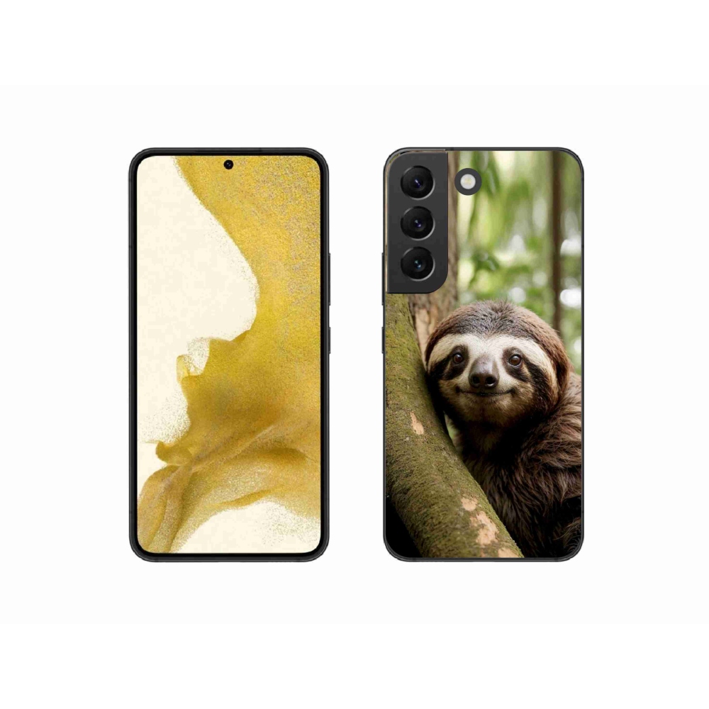 Gélový kryt mmCase na Samsung Galaxy S22 5G - usmievavý leňochod