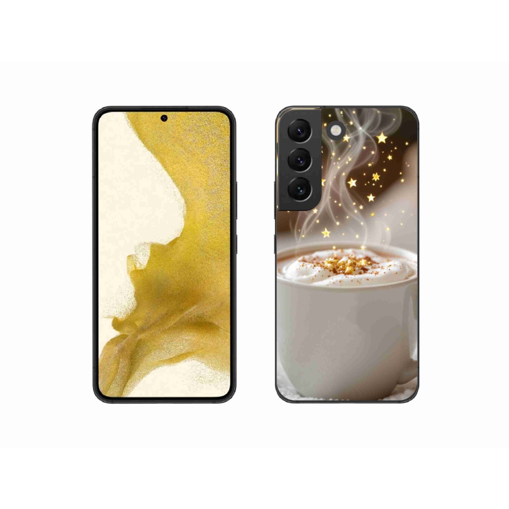 Gélový kryt mmCase na Samsung Galaxy S22 5G - vianočný horúci nápoj