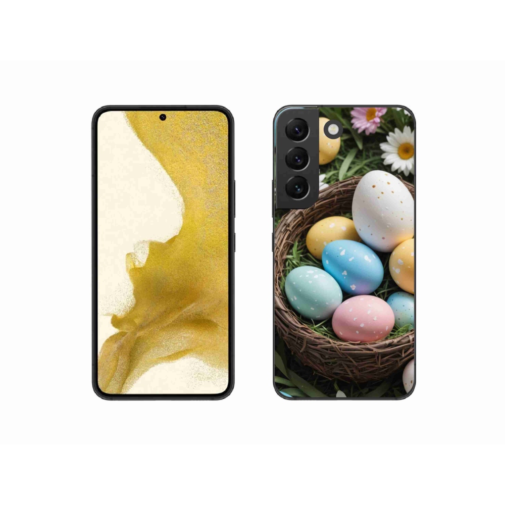 Gélový kryt mmCase na Samsung Galaxy S22 5G - veľkonočné vajíčka 2