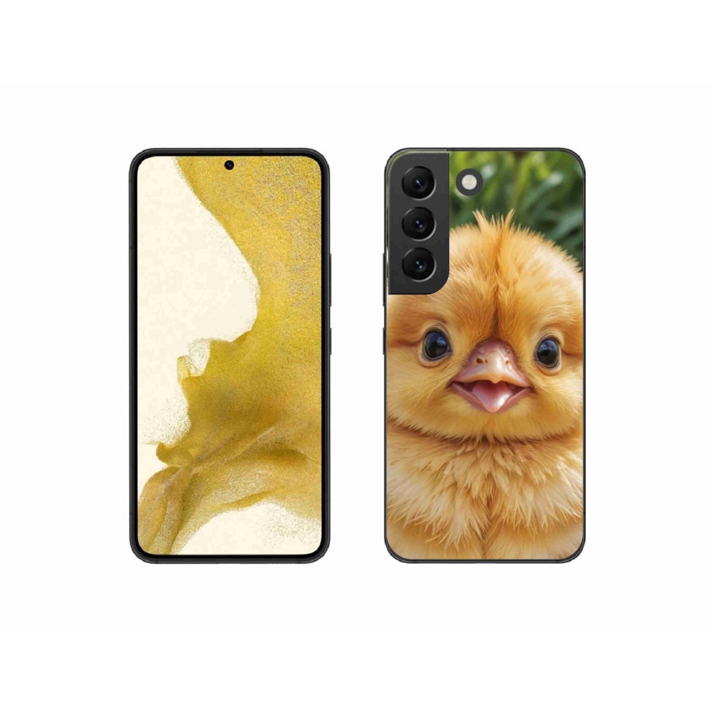 Gélový kryt mmCase na Samsung Galaxy S22 5G - veselé kuriatko