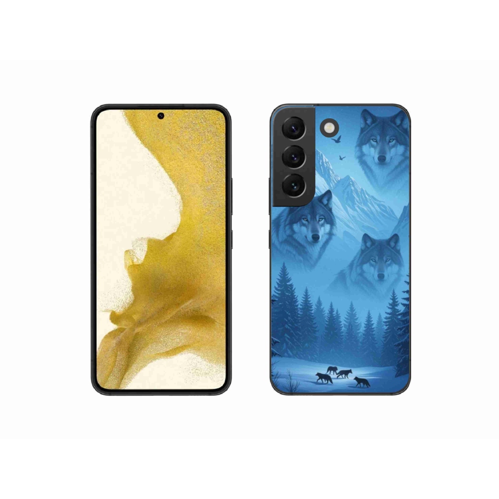 Gélový kryt mmCase na Samsung Galaxy S22 5G - vlčia svorka