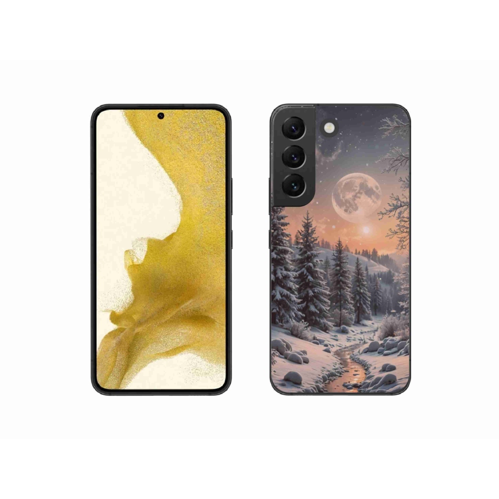 Gélový kryt mmCase na Samsung Galaxy S22 5G - zimná krajina 2