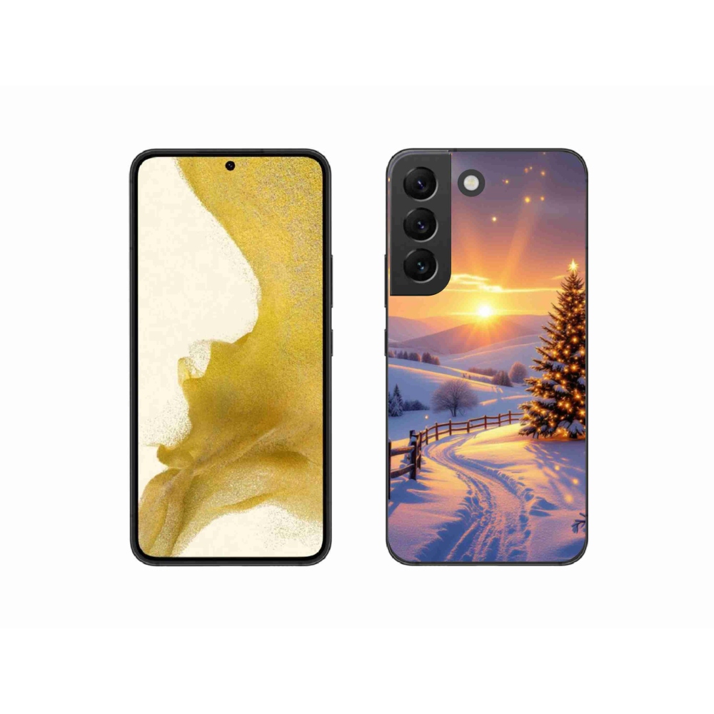 Gélový kryt mmCase na Samsung Galaxy S22 5G - zimná krajina