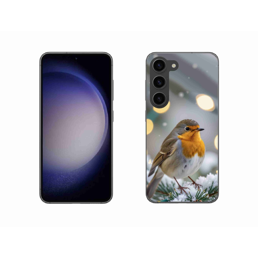 Gélový kryt mmCase na Samsung Galaxy S23 5G - červienka v zime