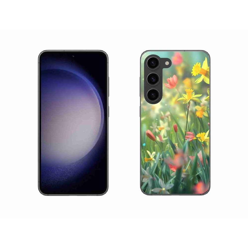 Gélový kryt mmCase na Samsung Galaxy S23 5G - jarné kvety