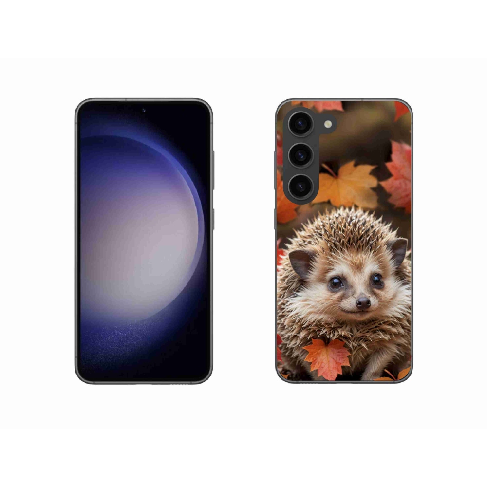 Gélový kryt mmCase na Samsung Galaxy S23 5G - ježko v lístia
