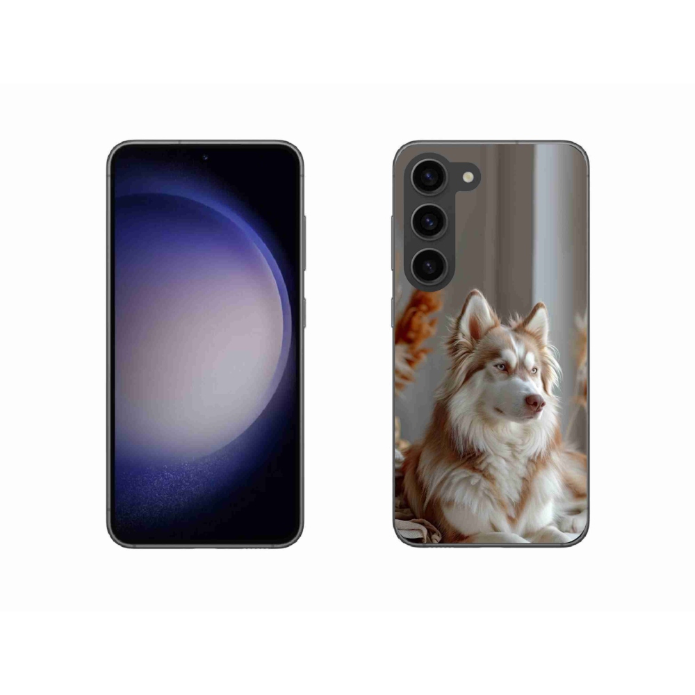 Gélový kryt mmCase na Samsung Galaxy S23 5G - pokojný sibírsky husky