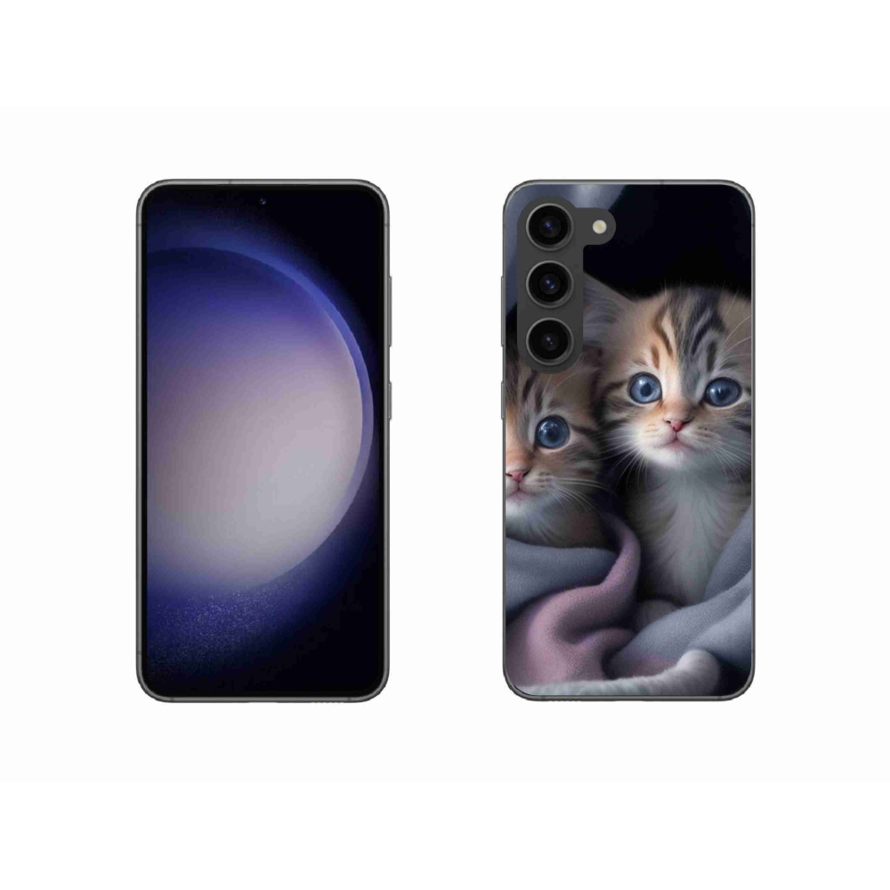 Gélový kryt mmCase na Samsung Galaxy S23 5G - mačacie duo 2