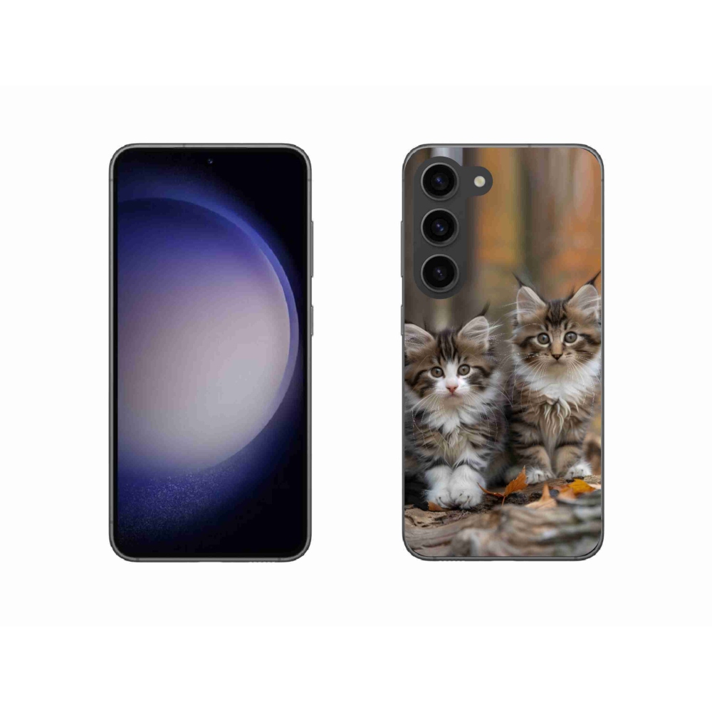 Gélový kryt mmCase na Samsung Galaxy S23 5G - mačacie duo 3