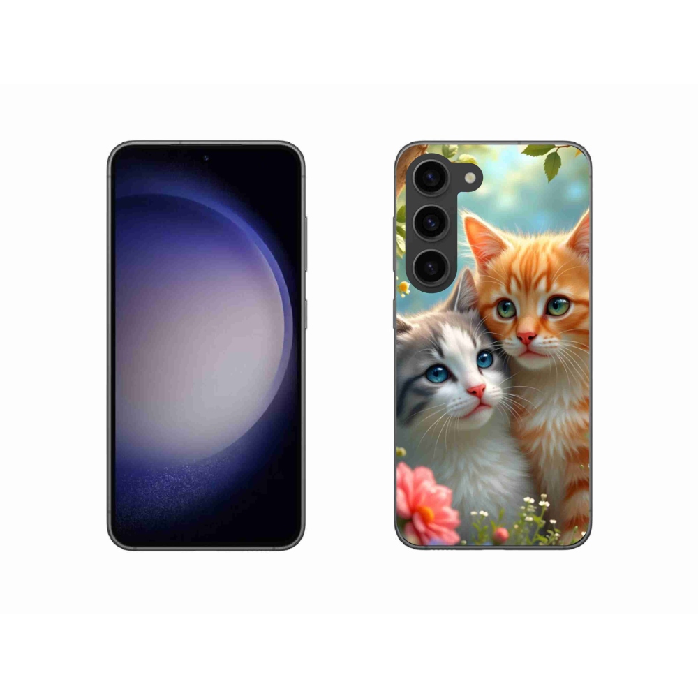Gélový kryt mmCase na Samsung Galaxy S23 5G - mačacia láska 2