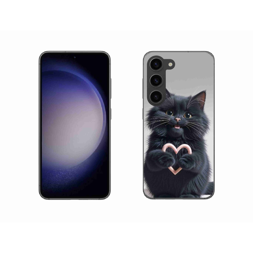 Gélový kryt mmCase na Samsung Galaxy S23 5G - mačacia láska 3