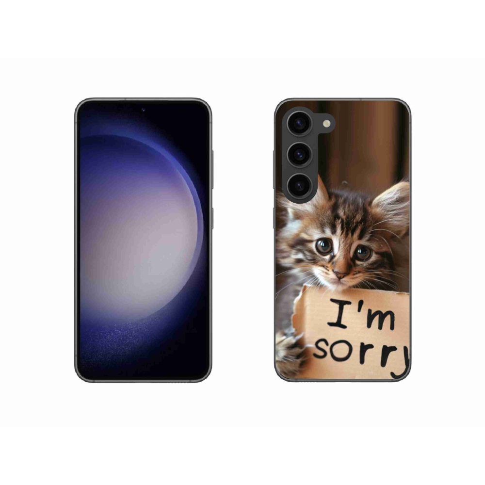 Gélový kryt mmCase na Samsung Galaxy S23 5G - mačacie ospravedlnenie