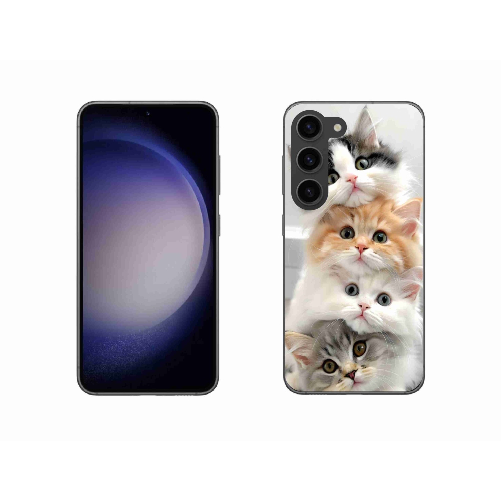 Gélový kryt mmCase na Samsung Galaxy S23 5G - mačacia partia