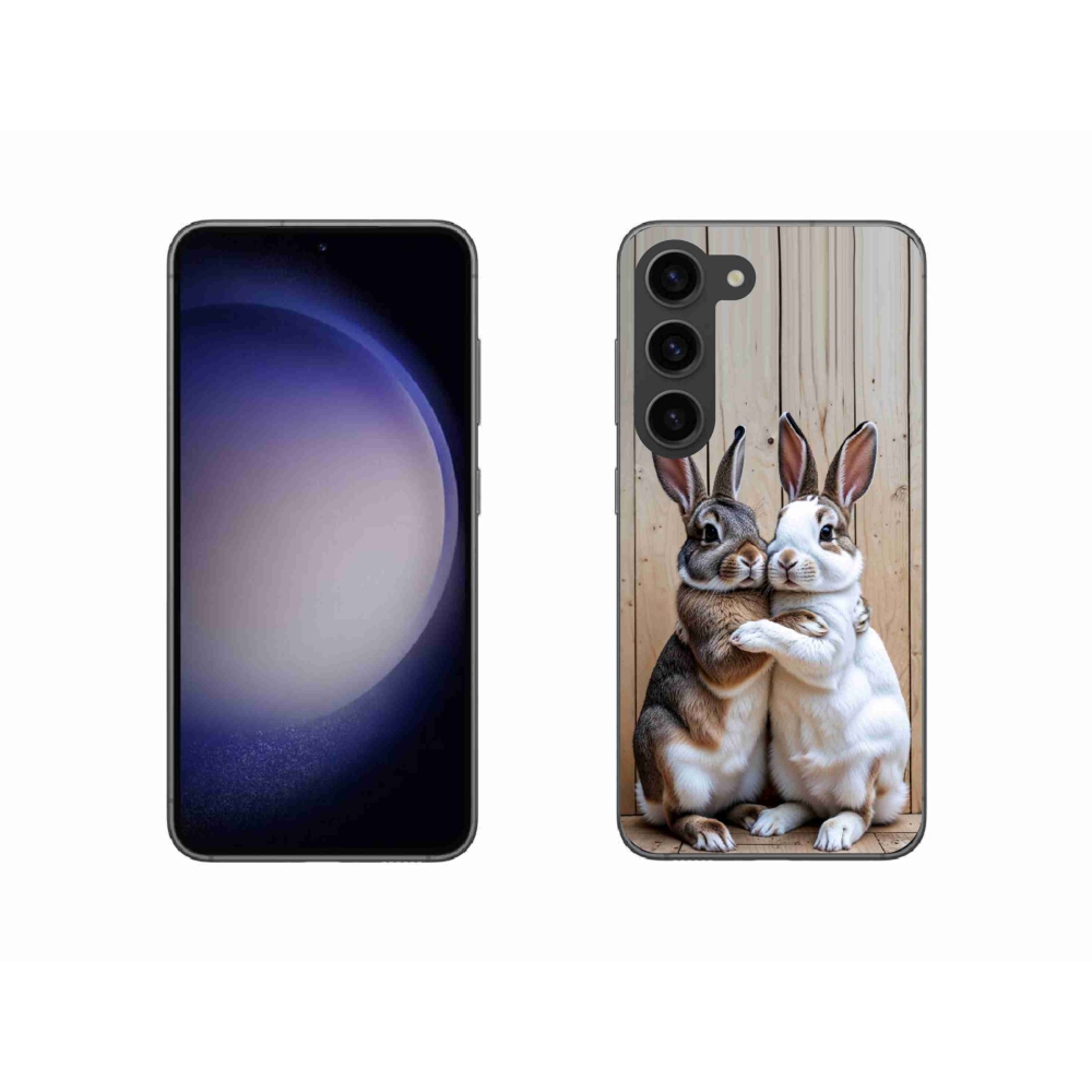 Gélový kryt mmCase na Samsung Galaxy S23 5G - králičie pár