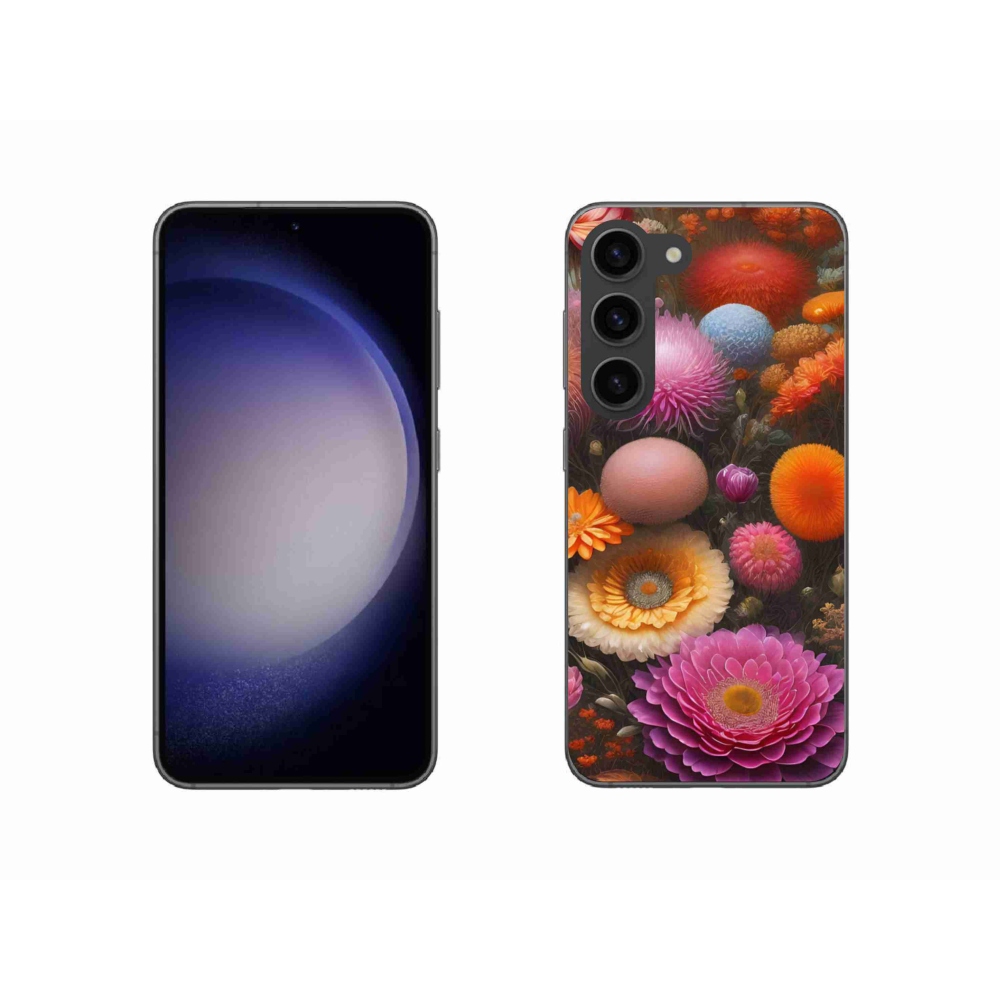 Gélový kryt mmCase na Samsung Galaxy S23 5G - kvetinová kompozícia