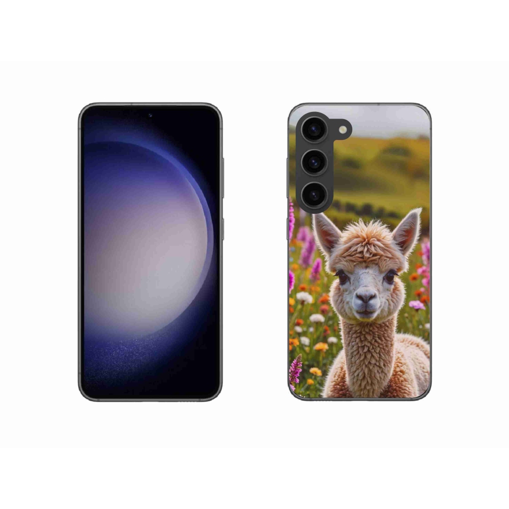 Gélový kryt mmCase na Samsung Galaxy S23 5G - lama na lúke