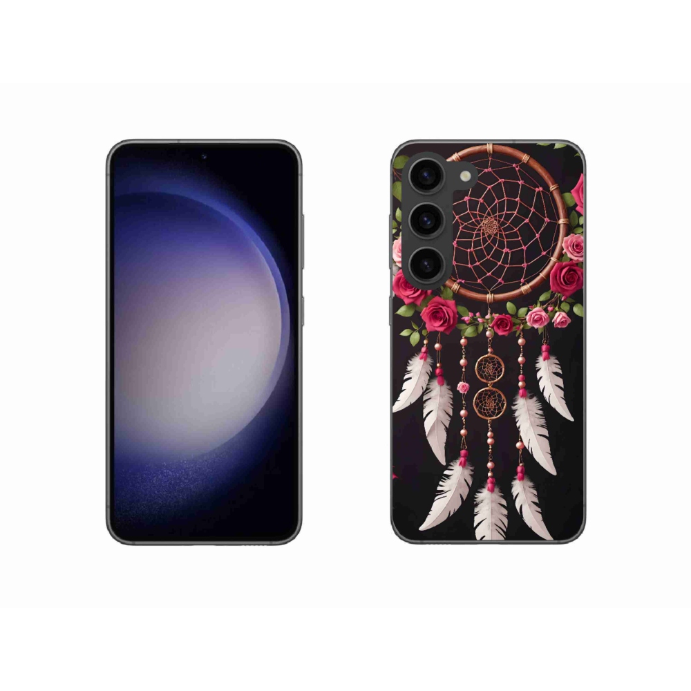Gélový kryt mmCase na Samsung Galaxy S23 5G - lapač snov s ružami