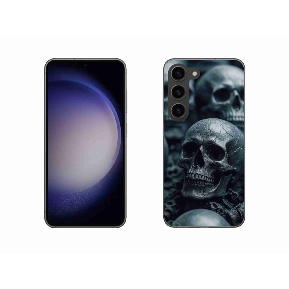Gélový kryt mmCase na Samsung Galaxy S23 5G - lebka 2