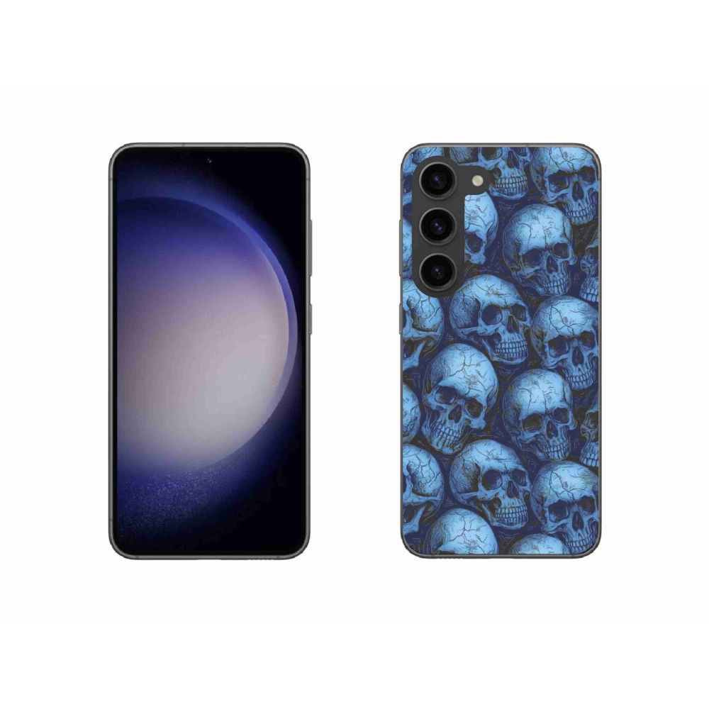 Gélový kryt mmCase na Samsung Galaxy S23 5G - lebky