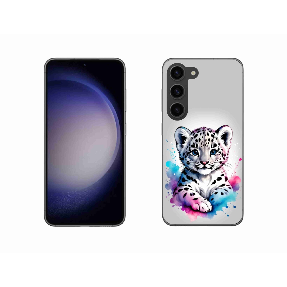 Gélový kryt mmCase na Samsung Galaxy S23 5G - leopardej mláďa