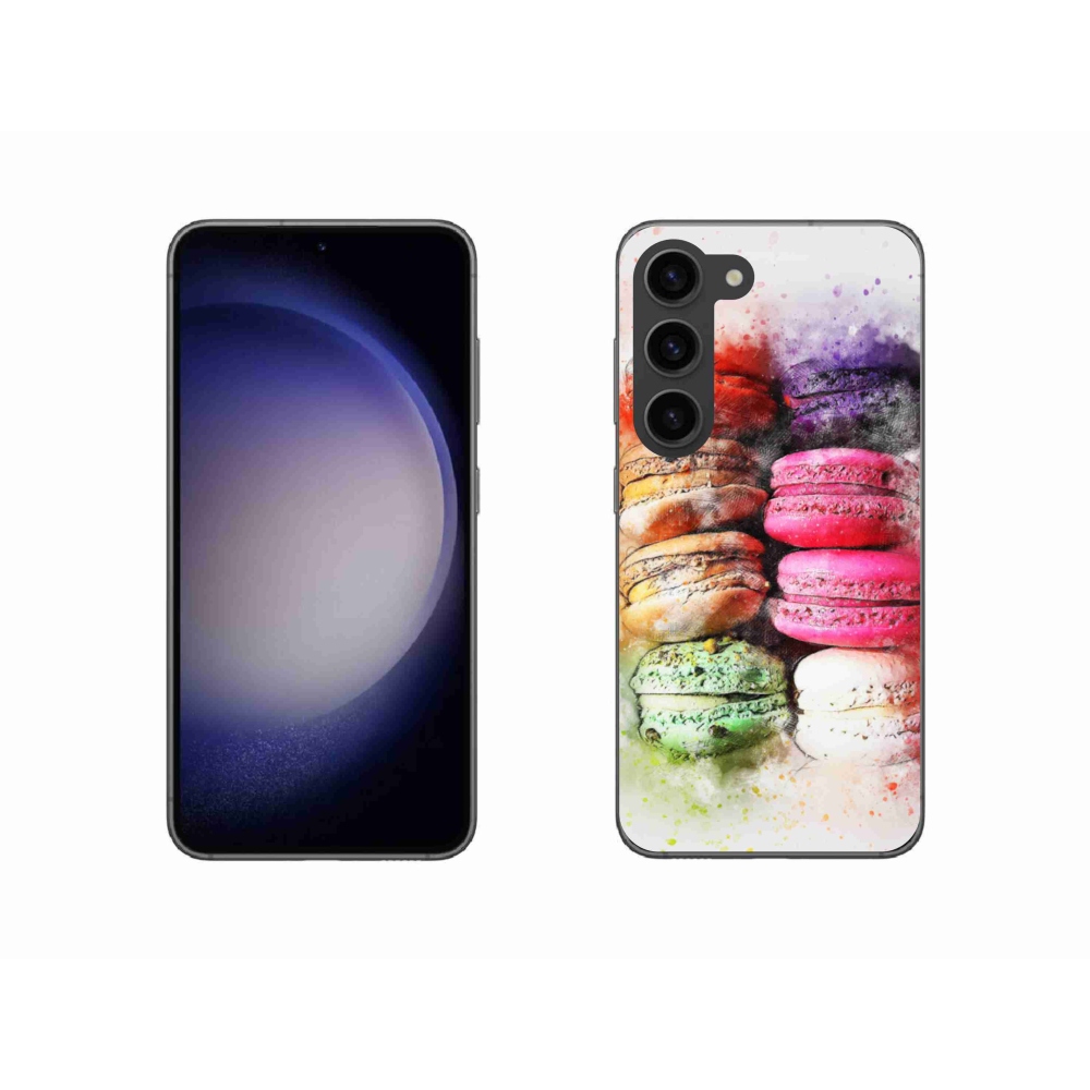 Gélový kryt mmCase na Samsung Galaxy S23 5G - makrónky