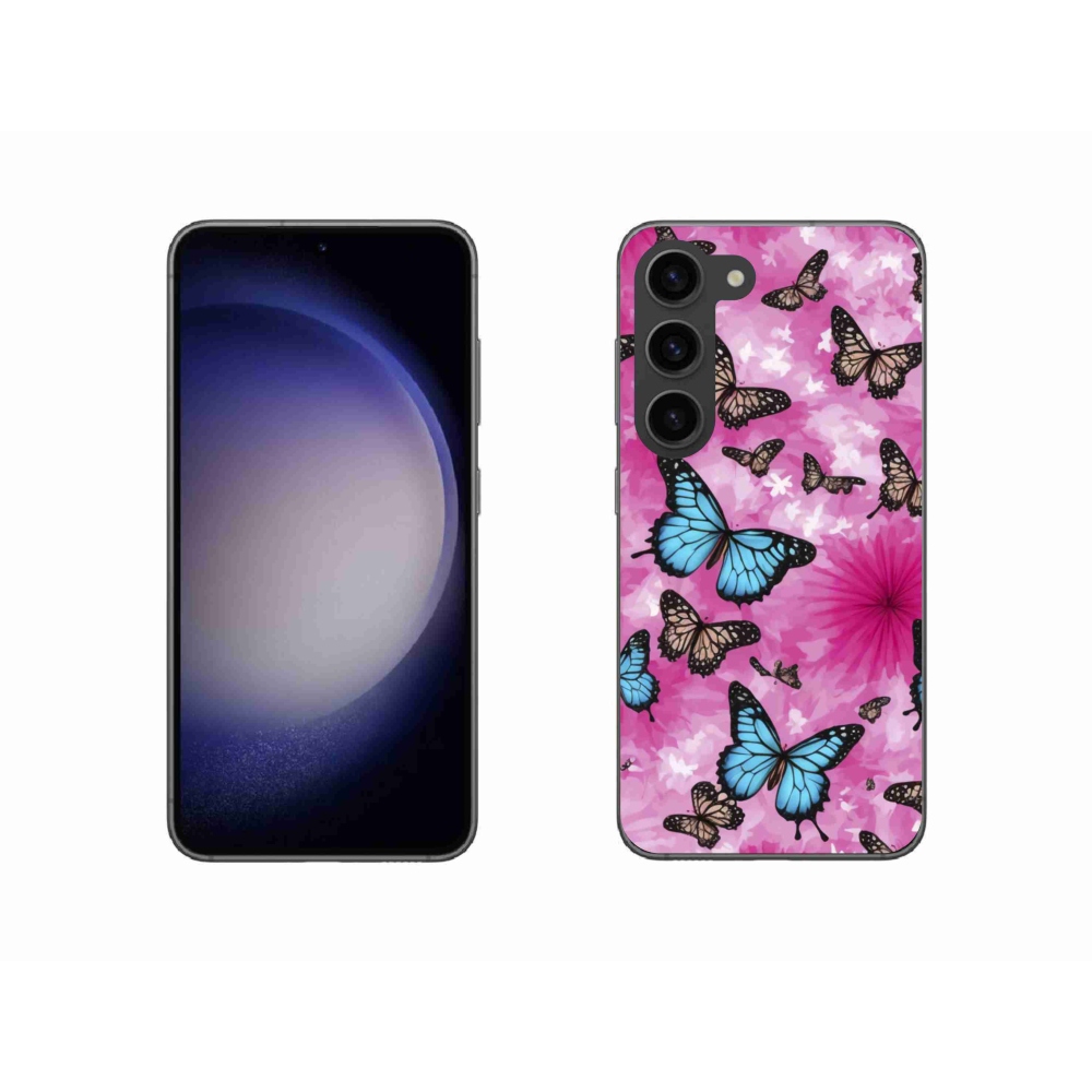 Gélový kryt mmCase na Samsung Galaxy S23 5G - motýlia záhrada