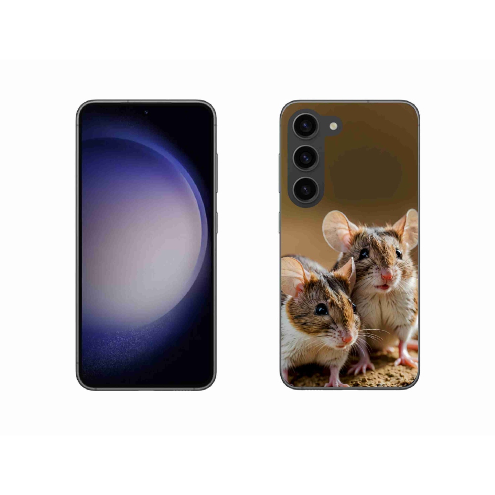 Gélový kryt mmCase na Samsung Galaxy S23 5G - myší duo