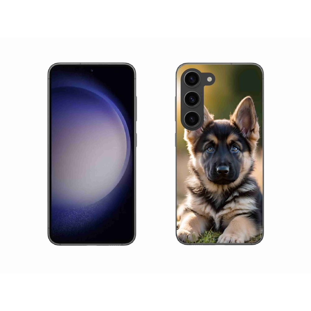 Gélový kryt mmCase na Samsung Galaxy S23 5G - nemecký ovčiak v prírode