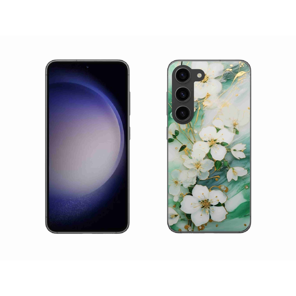 Gélový kryt mmCase na Samsung Galaxy S23 5G - nežné kvety