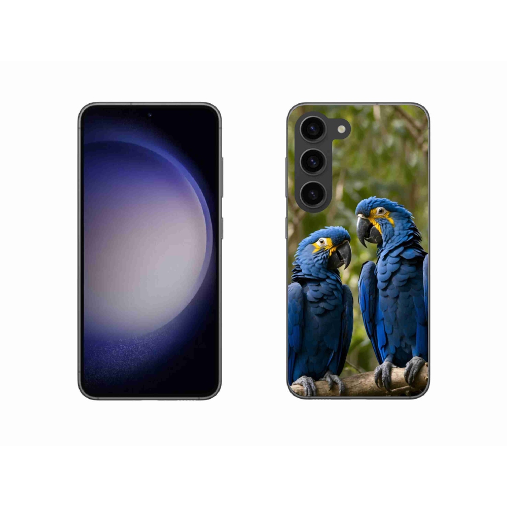 Gélový kryt mmCase na Samsung Galaxy S23 5G - papagájové duo