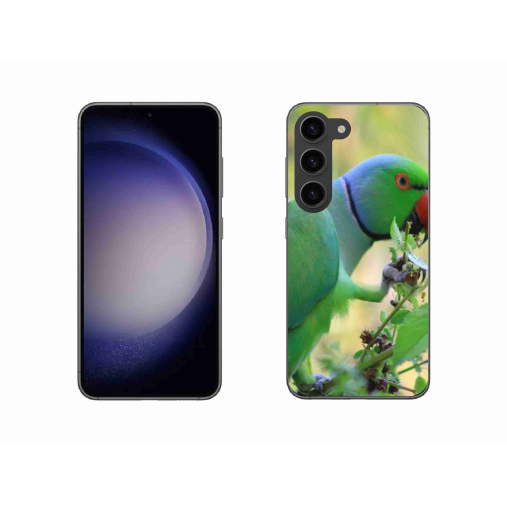 Gélový kryt mmCase na Samsung Galaxy S23 5G - papagáj Alexandr