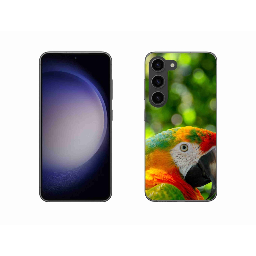 Gélový kryt mmCase na Samsung Galaxy S23 5G - papagáj ara 3