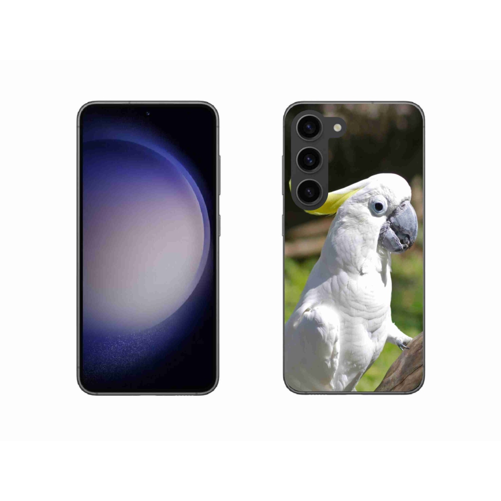 Gélový kryt mmCase na Samsung Galaxy S23 5G - papagáj kakadu 2