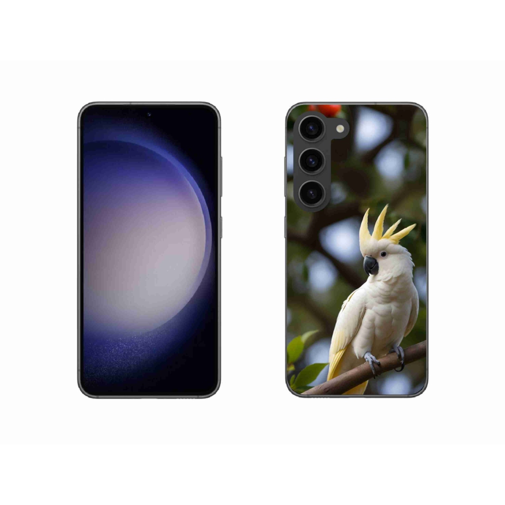 Gélový kryt mmCase na Samsung Galaxy S23 5G - papagáj kakadu 3
