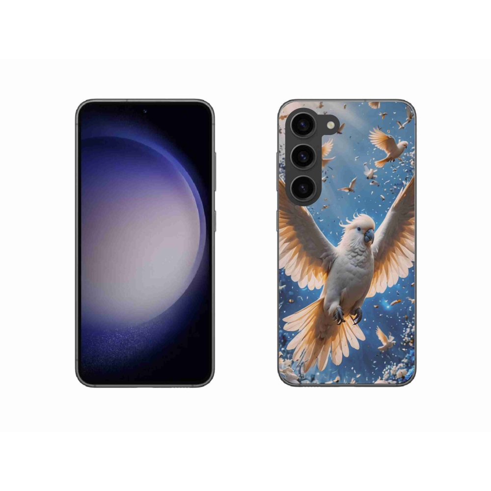 Gélový kryt mmCase na Samsung Galaxy S23 5G - papagáj kakadu