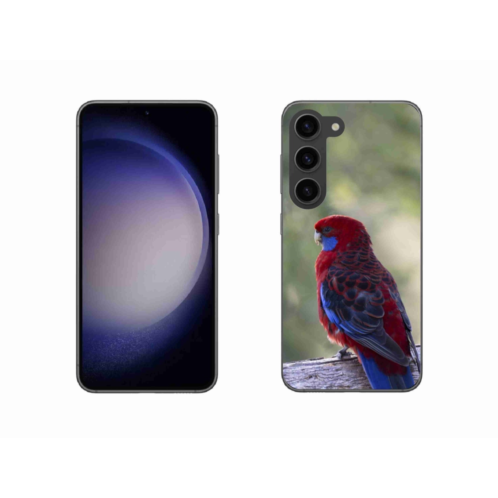 Gélový kryt mmCase na Samsung Galaxy S23 5G - papagáj rosela