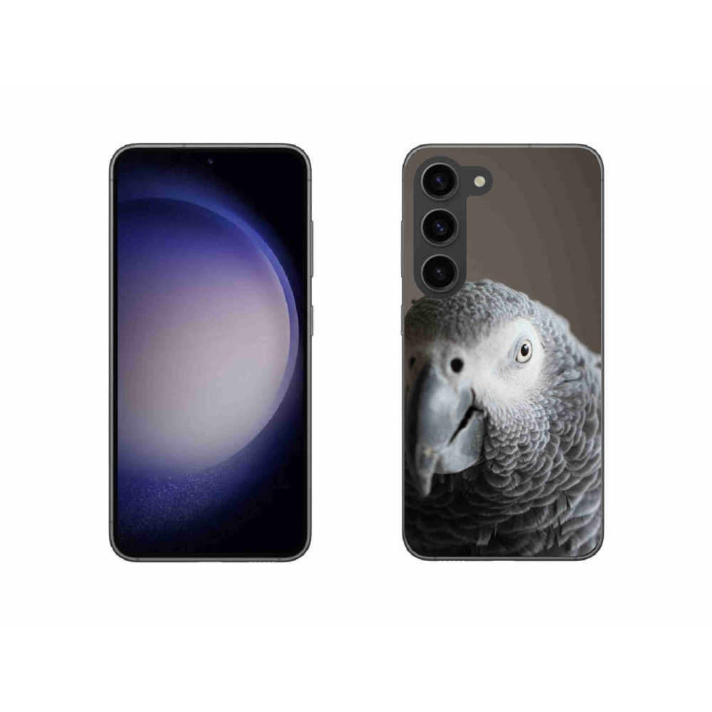 Gélový kryt mmCase na Samsung Galaxy S23 5G - papagáj žako 2