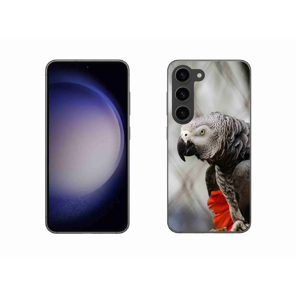 Gélový kryt mmCase na Samsung Galaxy S23 5G - papagáj žako 3