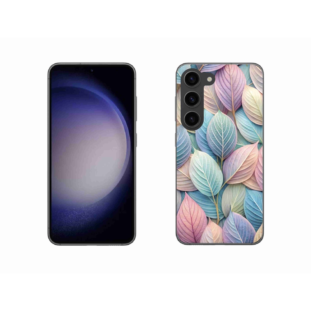 Gélový kryt mmCase na Samsung Galaxy S23 5G - pastelové listy