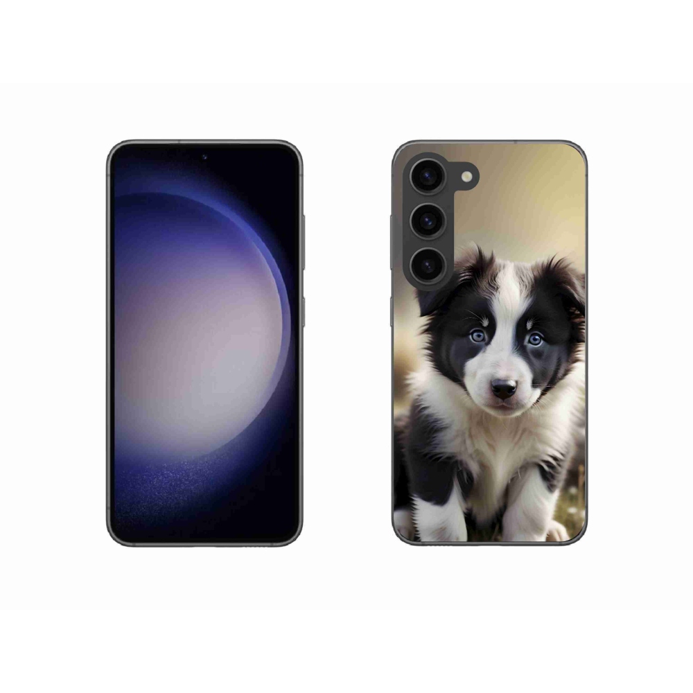 Gélový kryt mmCase na Samsung Galaxy S23 5G - roztomilá border kólia
