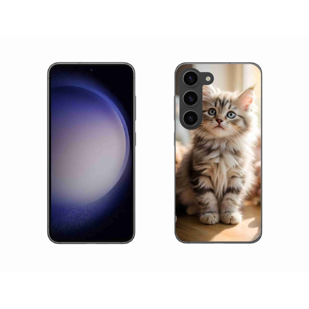 Gélový kryt mmCase na Samsung Galaxy S23 5G - roztomilé mačiatko 10