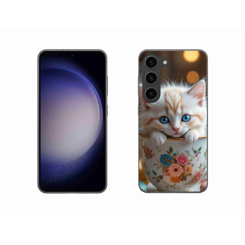 Gélový kryt mmCase na Samsung Galaxy S23 5G - roztomilé mačiatko 6