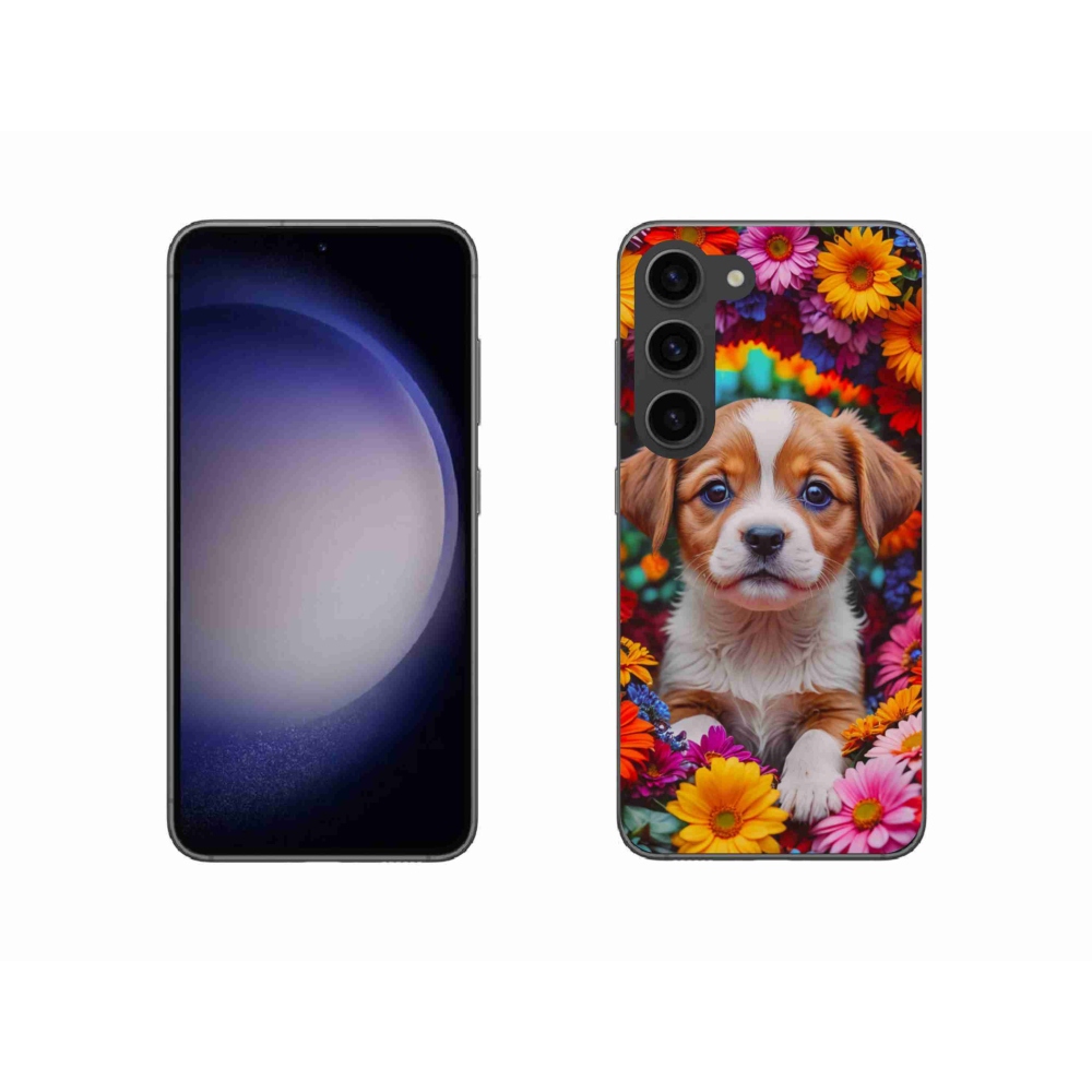 Gélový kryt mmCase na Samsung Galaxy S23 5G - roztomilé šteňa