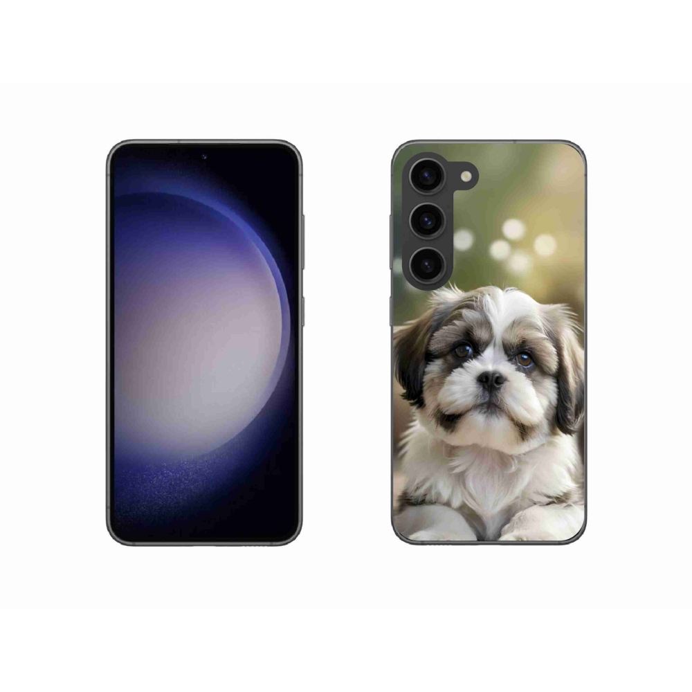 Gélový kryt mmCase na Samsung Galaxy S23 5G - roztomilý shih-tzu