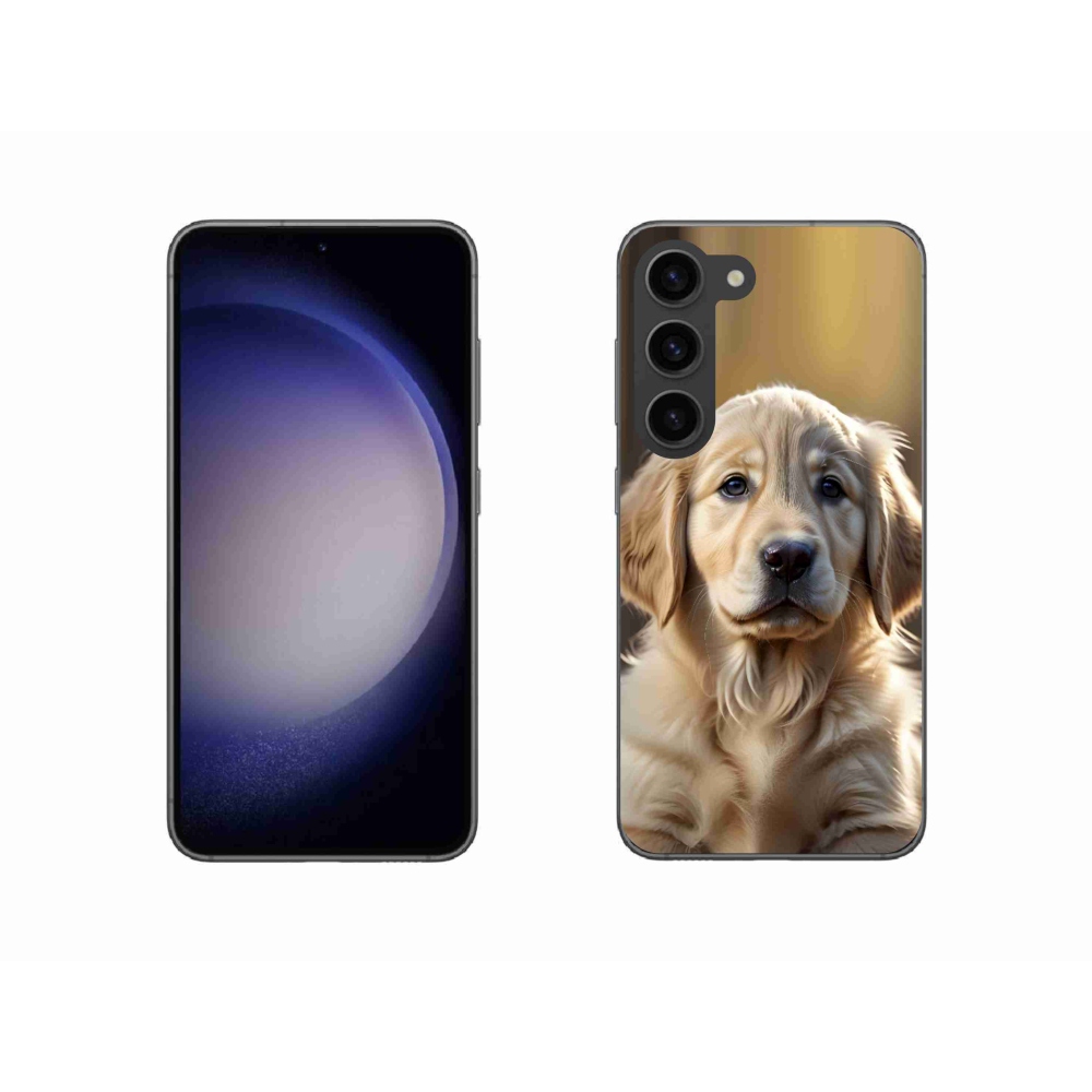 Gélový kryt mmCase na Samsung Galaxy S23 5G - roztomilý zlatý retriever
