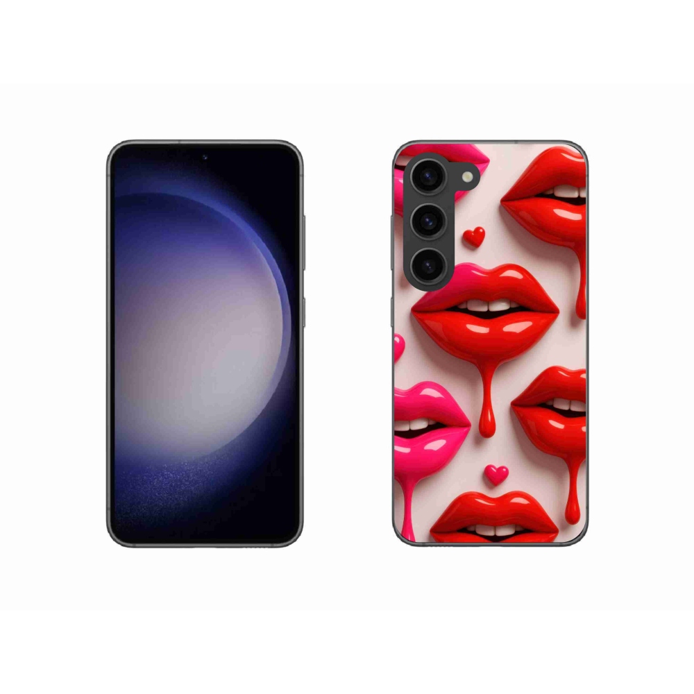 Gélový kryt mmCase na Samsung Galaxy S23 5G - pery 2