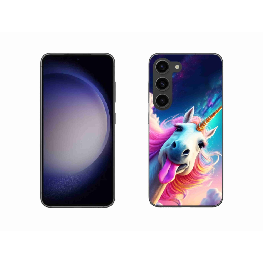 Gélový kryt mmCase na Samsung Galaxy S23 5G - šialený jednorožec
