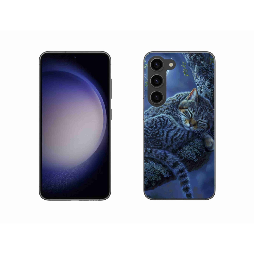 Gélový kryt mmCase na Samsung Galaxy S23 5G - spiaca mačka