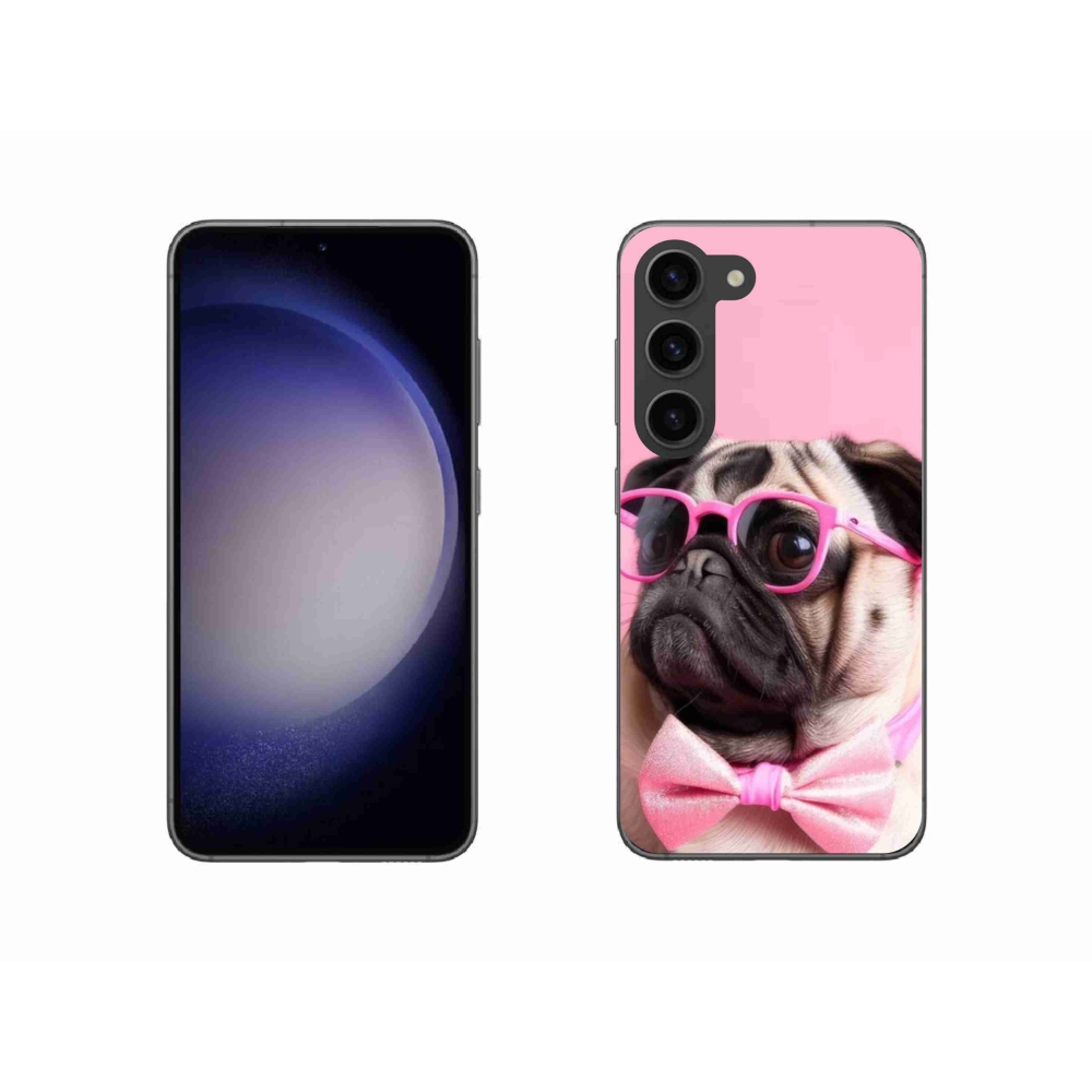 Gélový kryt mmCase na Samsung Galaxy S23 5G - štýlový mops